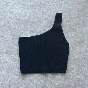 Aritzia Babaton sculpt knit One shoulder Tank